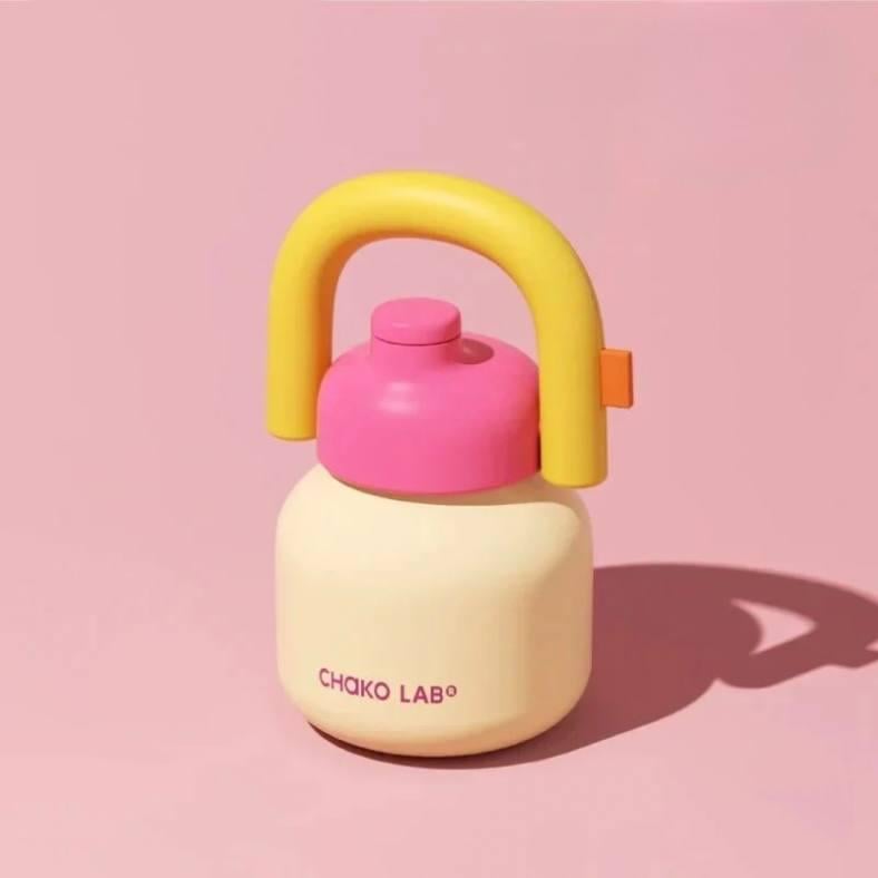 Термобутылка Chako Lab LinLin Pot Souffle с керамическим покрытием 1000 мл Бежевый (47345661837533)