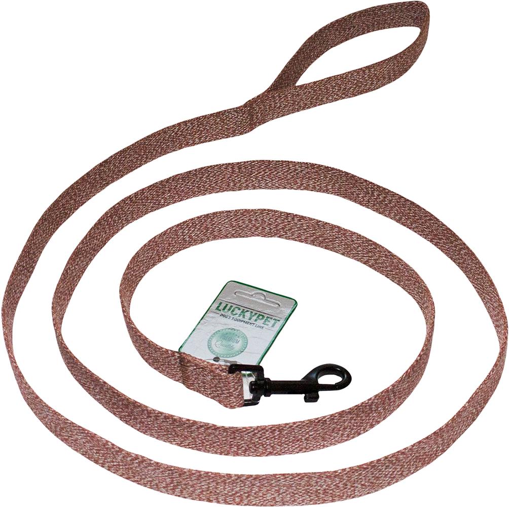 Поводок Lucky Pet Melange прошитый 150х2 см Коричневый (4820268550439)