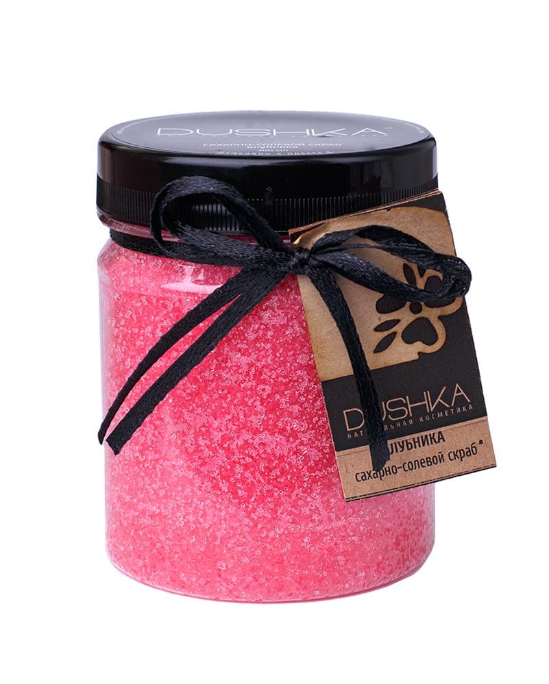 Сахарно-солевой скраб Dushka Клубника 300 г (4823099400287)