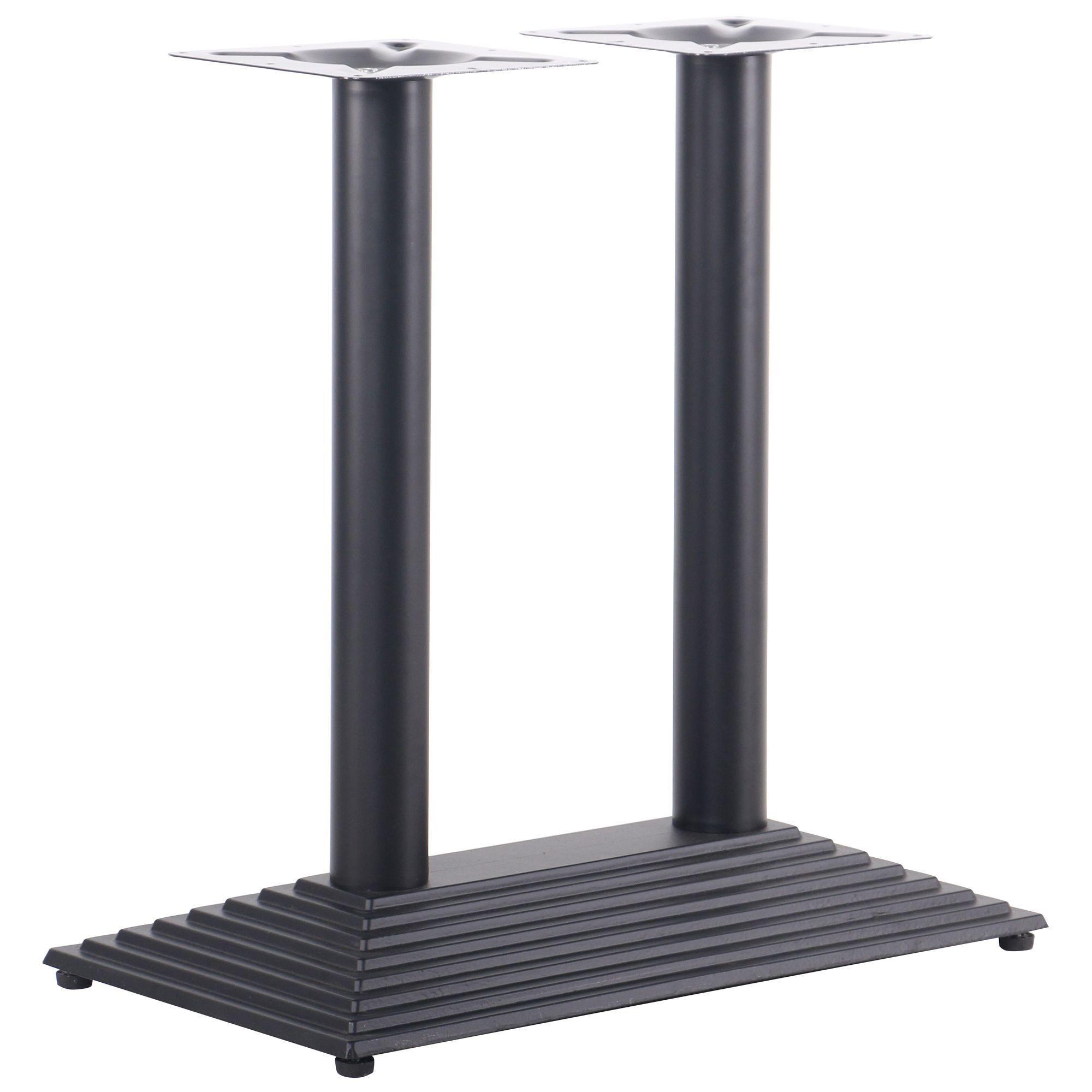 База AMF Piramida Lux Double для стола 720x700x400 мм чугун Черный