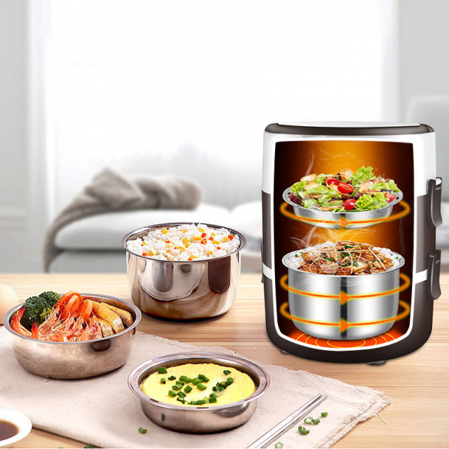 Портативный электрический Ланч-бокс на 2 литра - фото 4