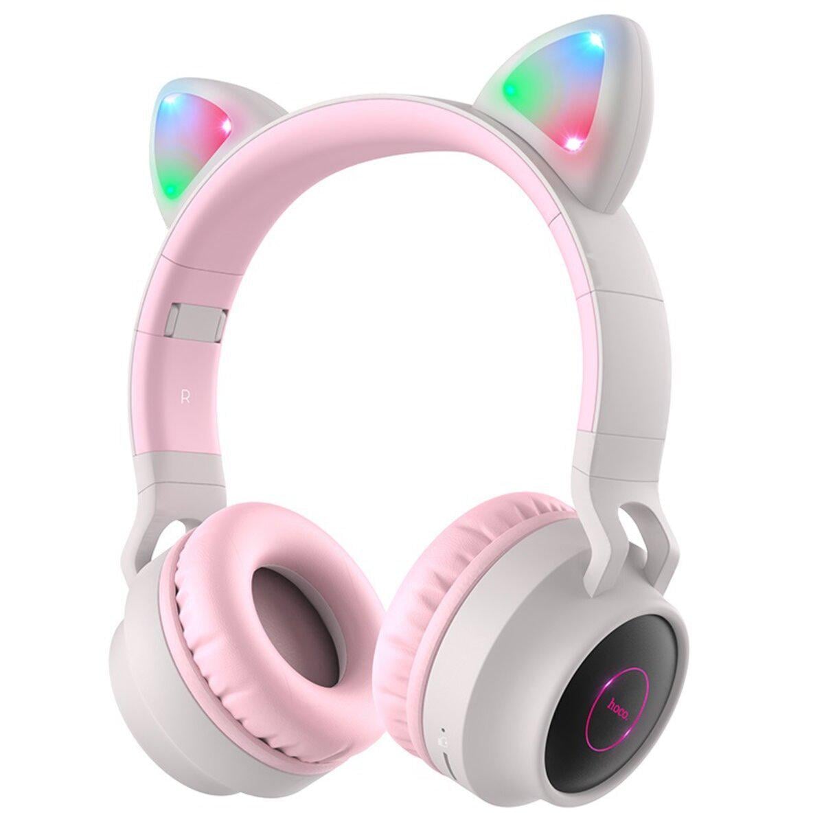 Навушники Hoco Cheerful Cat ear W27 Bluetooth 300 mAh Grey (606029) Навушники Hoco Cheerful Cat ear W27 Bluetooth 300 mAh Grey (606029)
