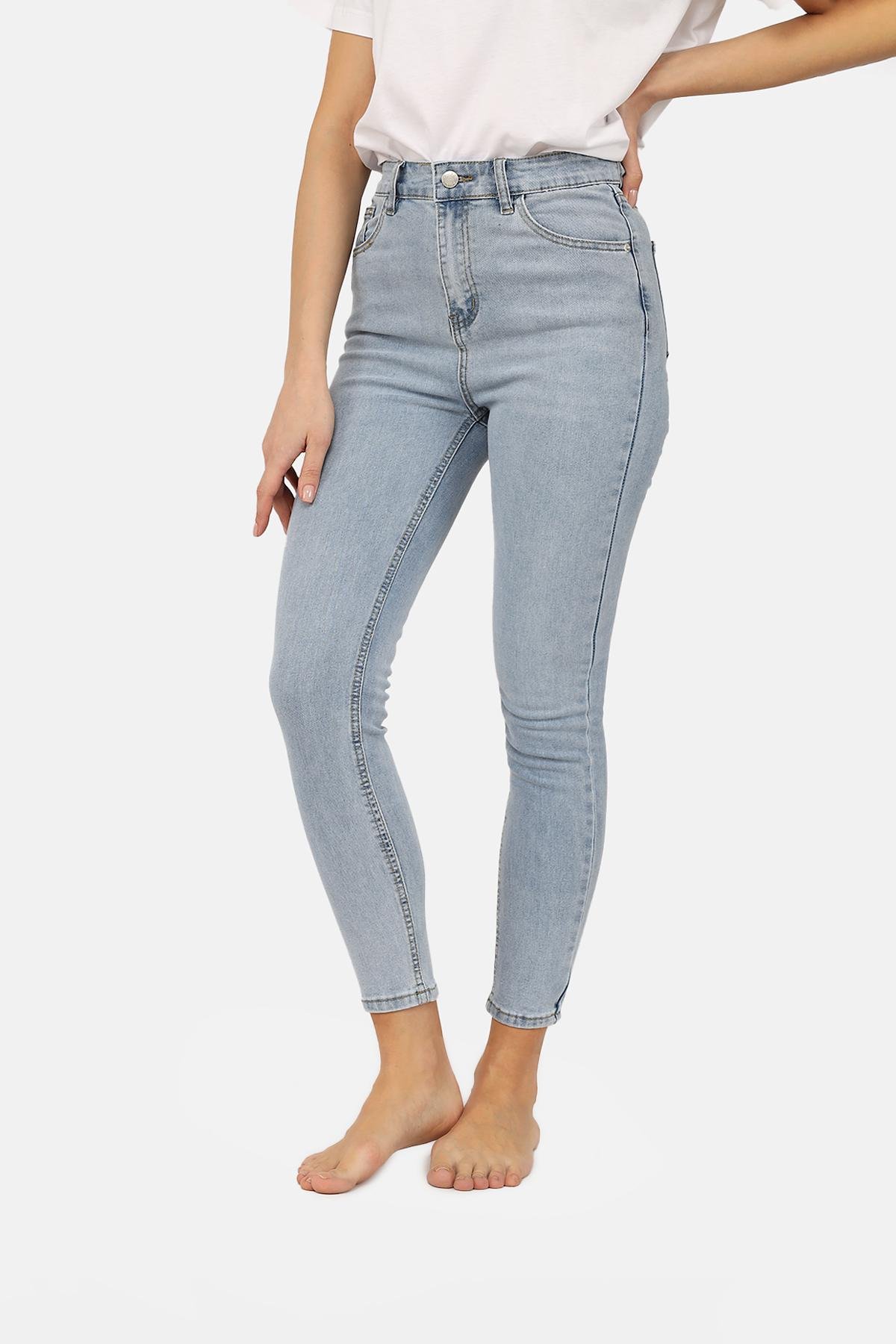 Джинсы женские Slim ЦБ-00266054 р. 42 Голубой (SKT001034900) - фото 2 Джинсы женские Slim ЦБ-00266054 р. 42 Голубой (SKT001034900) - фото 2