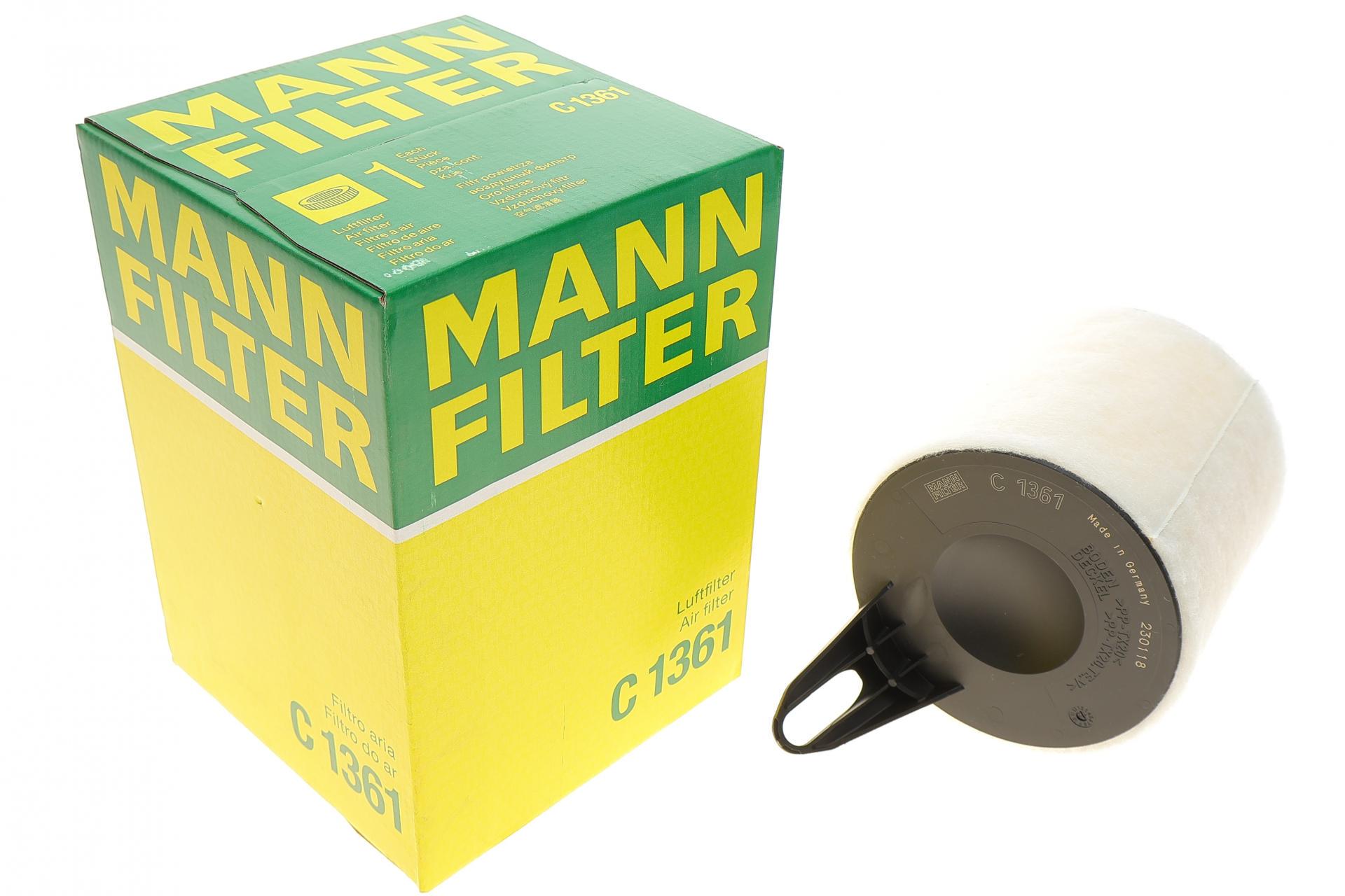 Фильтр воздушный Mann-Filter для BBMW 1 E81-E88/3 E90-E93 1,6i/2,0i N43/N45/N46 04-13/X1 E84 2,0 N46 10-15- (C 1361)