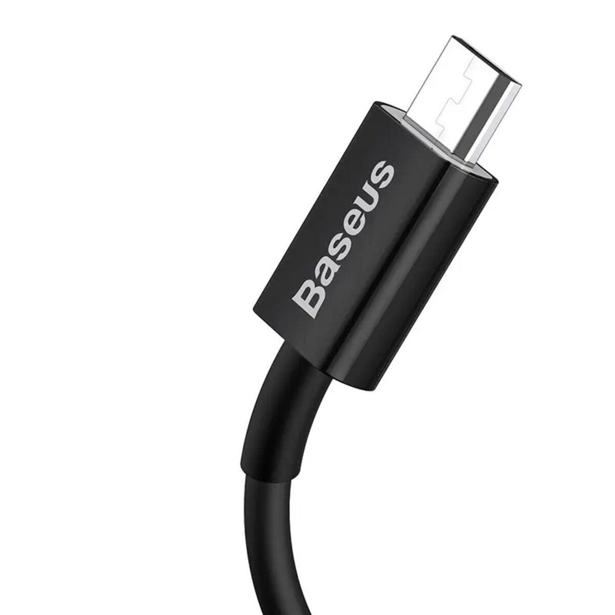 Кабель Baseus Superior Series Fast Charging Data Cable USB to Micro 2A 2 м Black - фото 3