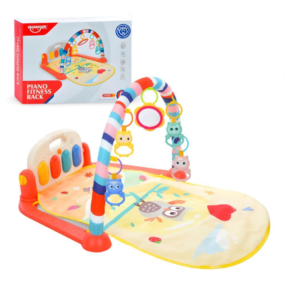 Коврик детский игровой HE0650-651-1 с дугой и игрушками Красный (25760868) Коврик детский игровой HE0650-651-1 с дугой и игрушками Красный (25760868)