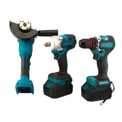 Набір акумуляторних інструментів Grant3в1 шуруповерт/болгарка/гайковерт 36V 4000 mAh (29030996) - фото 7 Набір акумуляторних інструментів Grant3в1 шуруповерт/болгарка/гайковерт 36V 4000 mAh (29030996) - фото 7