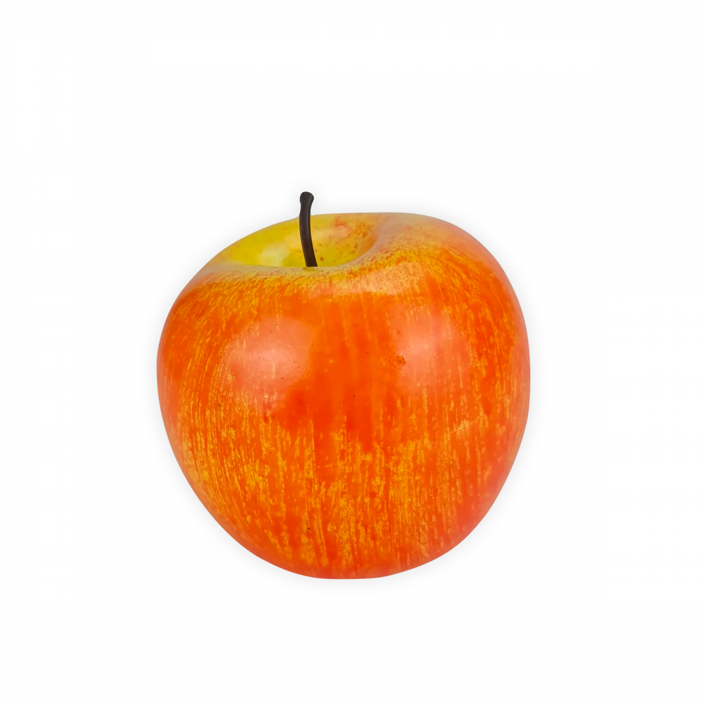 Яблоко из пенопласта 8x7 см Желто-красный (OD-1041)