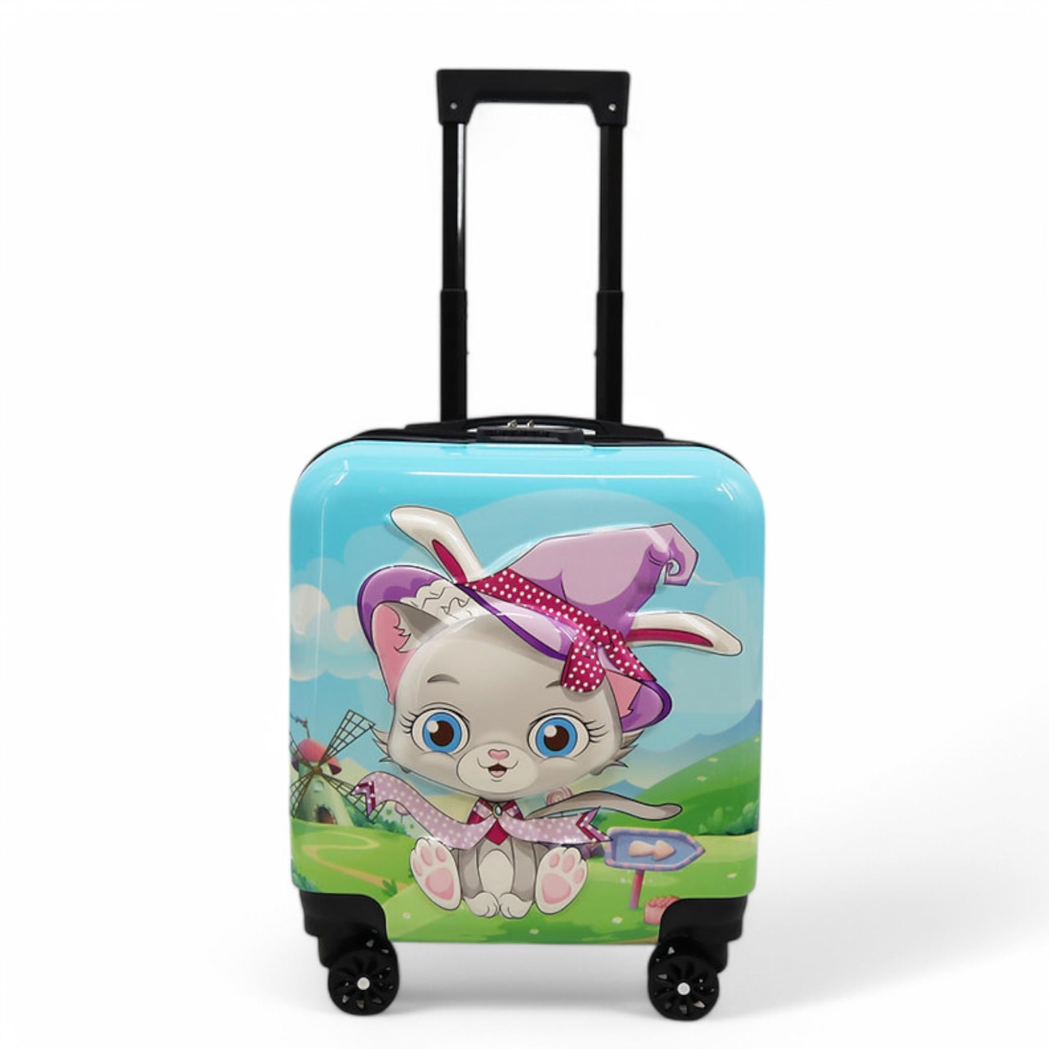 Чемодан детский H&H Travel Kitten ABS-пластик на 4 колесиках с кодовым замком 35 л (S_D-17)