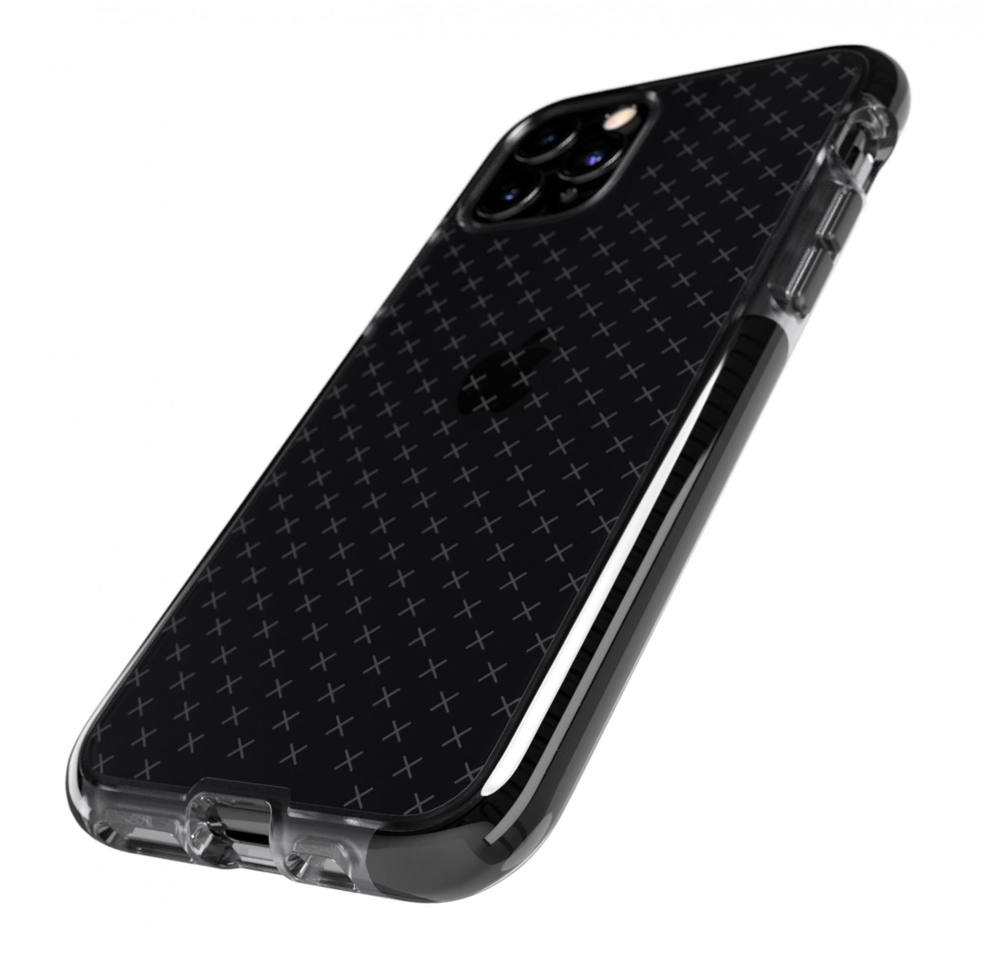 Противоударный чехол с антимикробным покрытием Tech21 Evo Check для Iphone 11 Pro Smokey Black - фото 9