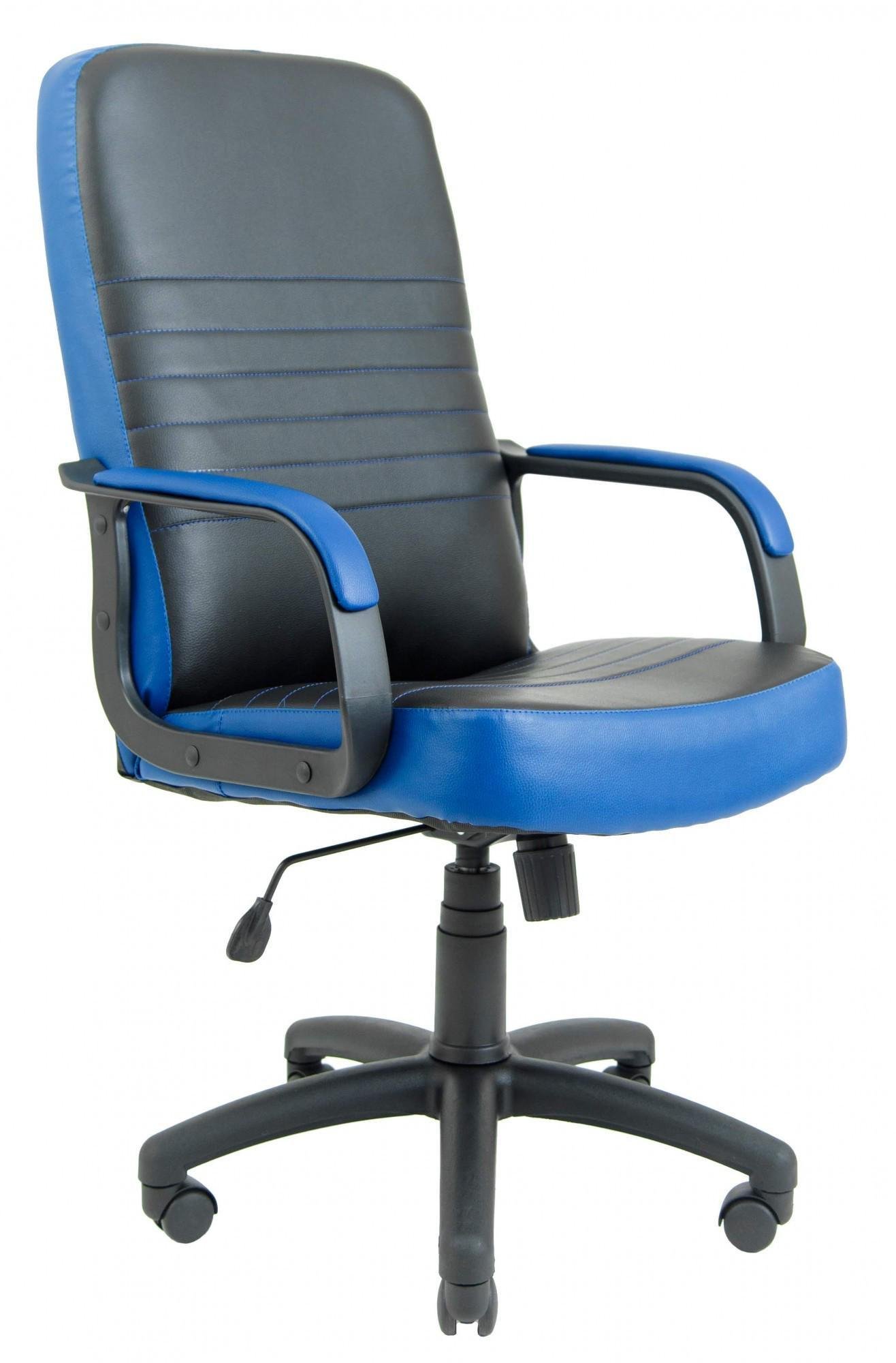 Кресло офисное компьютерное Prius Fly 2230/2227 ПлаStick Рич М2 AnyFix Черно-синий