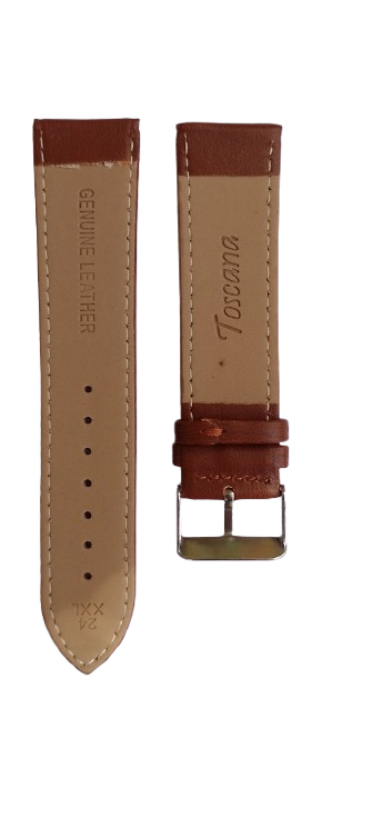 Ремешок для часов Toscana гладкий кожаный 24 мм XXL Коричневый (3606) - фото 2 Ремешок для часов Toscana гладкий кожаный 24 мм XXL Коричневый (3606) - фото 2