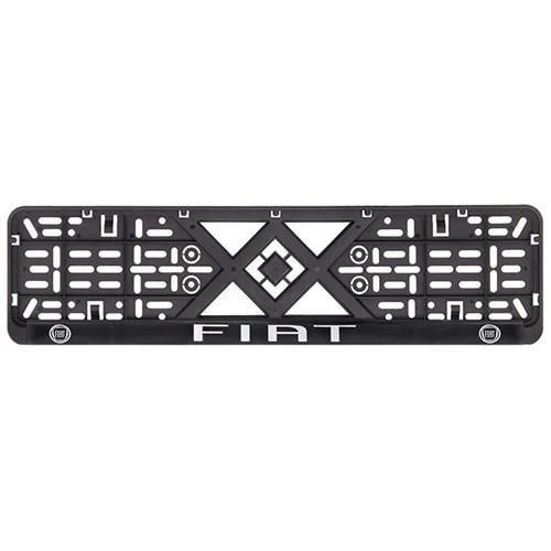 Рамка номера пластик SR с хромированной рельефной надписью FIAT