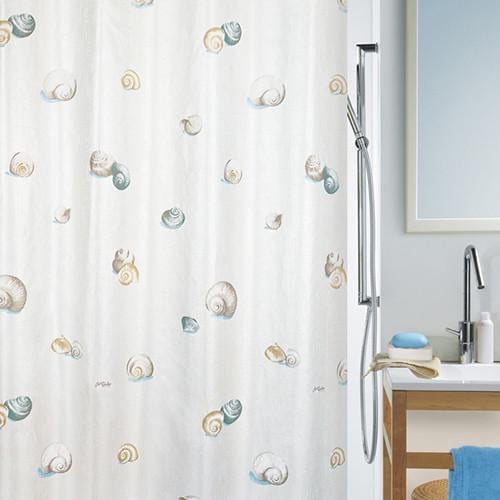 Шторка для ванной комнаты Spirella ESCARGOT 10.40773 180х200 см Белый (35343)