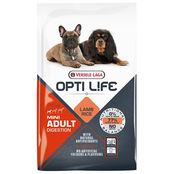 Корм сухой Opti Life Digestion Mini с ягненком для собак мини и малых пород 7,5 кг