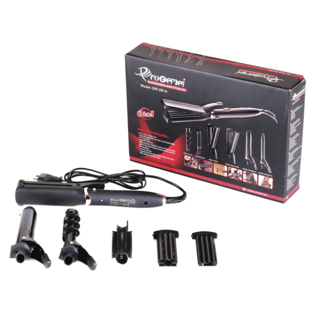 Мультистайлер для волос Gemei GM-2816 6в1 (8134)