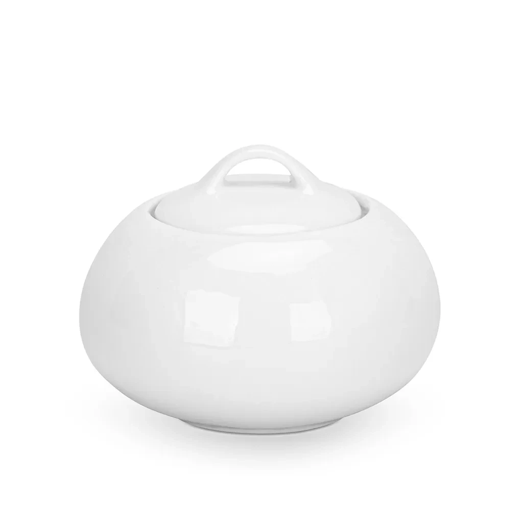 Сахарница Horeca Fissman 8,5x7 см 220 мл из фарфора (14113)