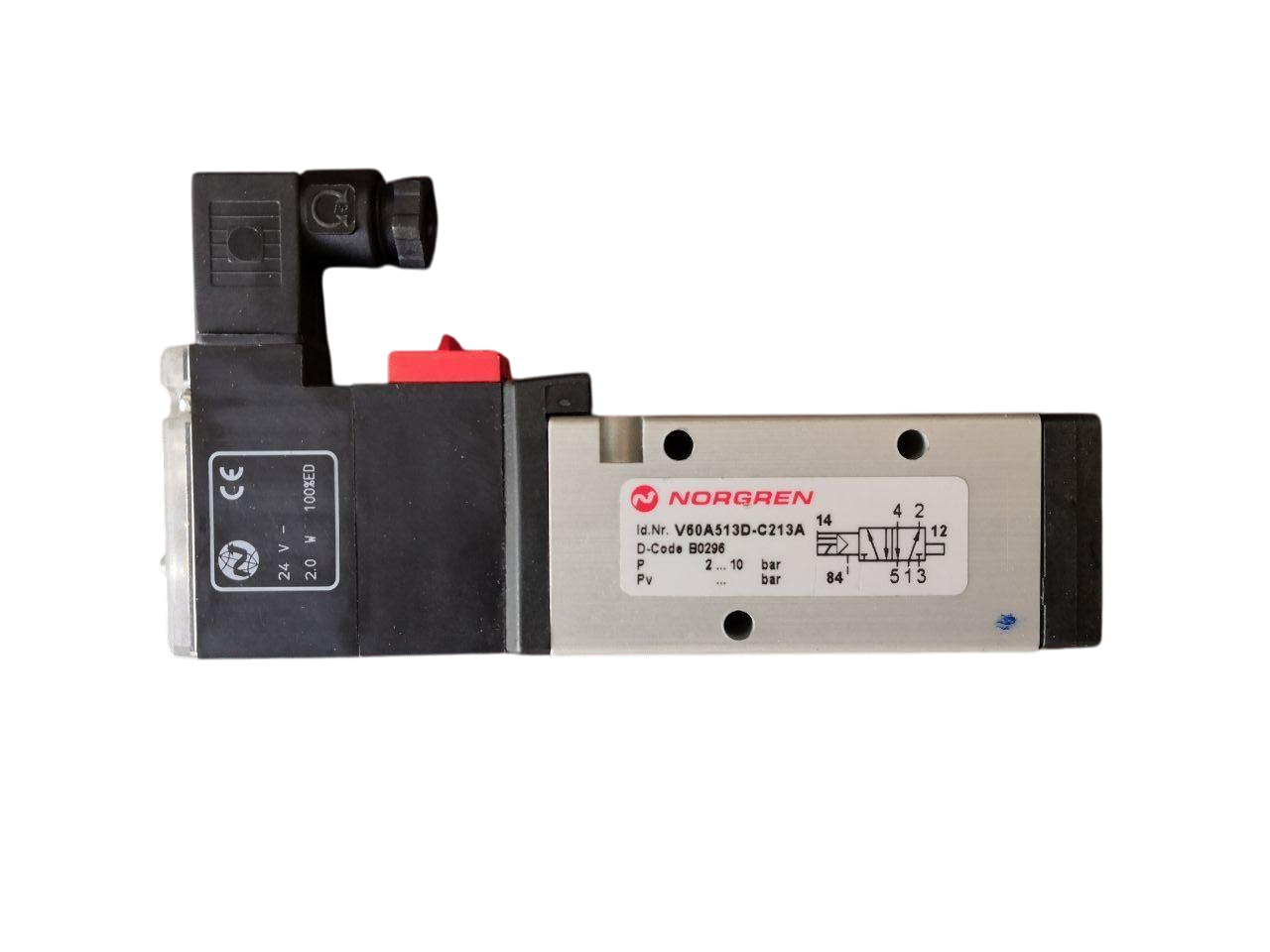 Клапан електромагнітний NORGREN 5/2 V60A513D-C213A G1/8 24VDC-luchtveer