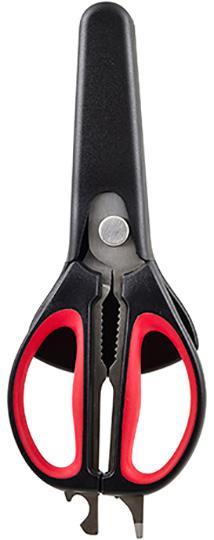 Ножницы кухонные Bergner BBQ 22,5 см нержавеющая сталь в футляре Черный с красным (BG-40750-MT)