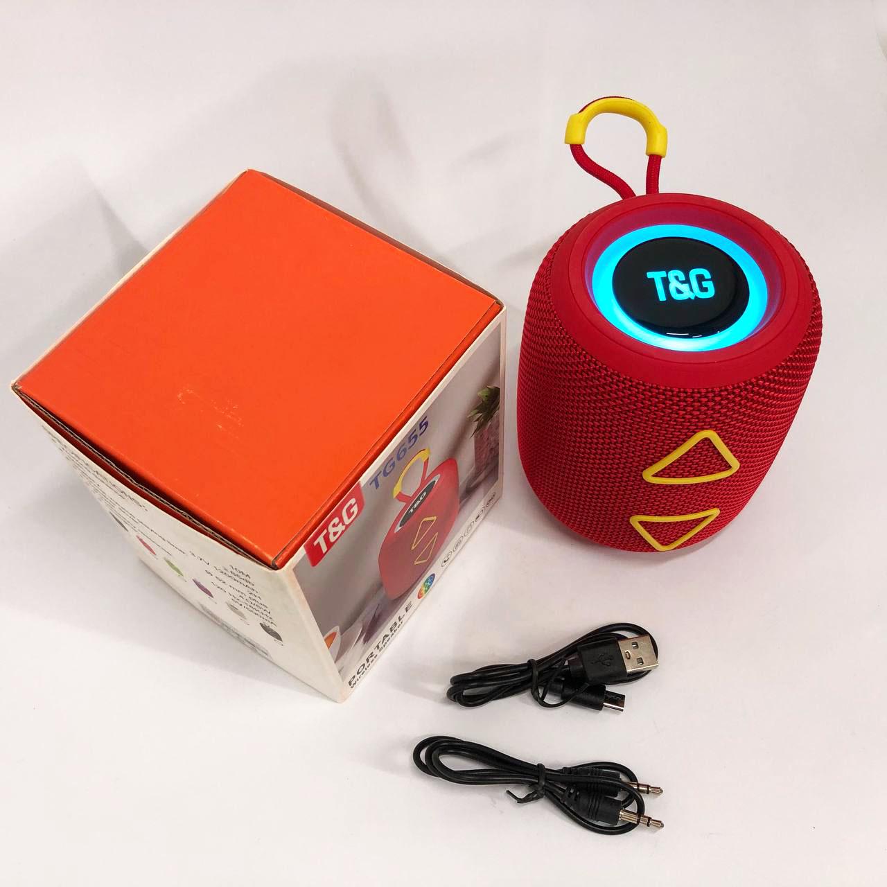 Колонка портативна з RGB підсвічуванням та ремінцем TG655 5W Червоний - фото 6 Колонка портативна з RGB підсвічуванням та ремінцем TG655 5W Червоний - фото 6
