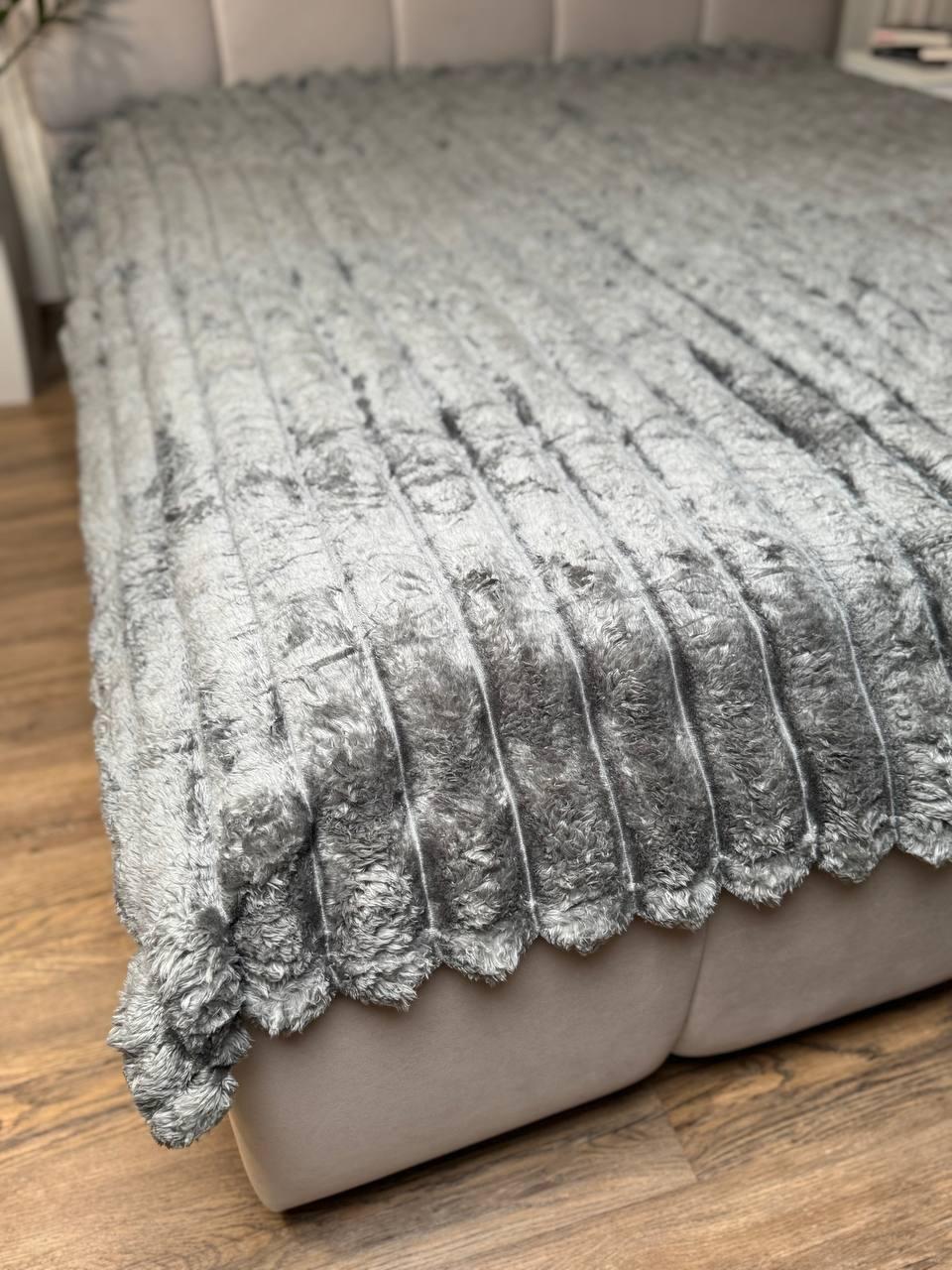 Плед шарпей 200x230 см Сірий (П4К-Am-sharp-001) - фото 2
