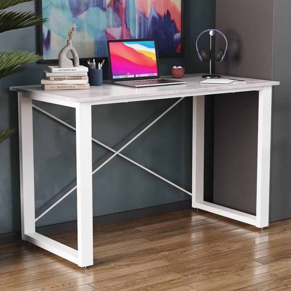 Письменный стол Ferrum-decor Драйв металл/ДСП 16 мм 750x1000x700 мм Белый/Бетон (FRD-103170) Письменный стол Ferrum-decor Драйв металл/ДСП 16 мм 750x1000x700 мм Белый/Бетон (FRD-103170)