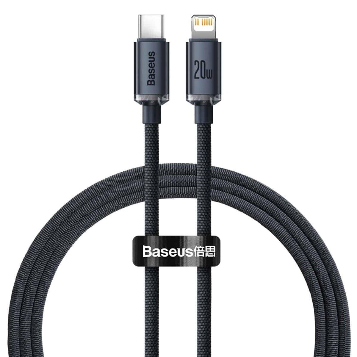 Кабель Baseus Crystal Shine Series Fast Charging Data Cable Type-C/iP 20W 1,2 м Black