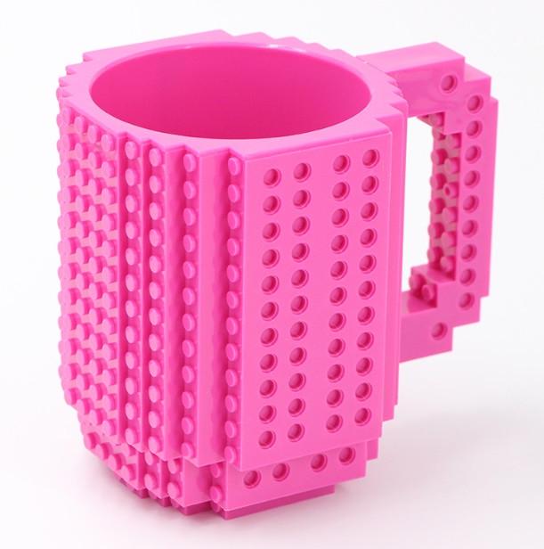 Чашка-конструктор SUNROZ с игрушкой Розовый (SUN3782)