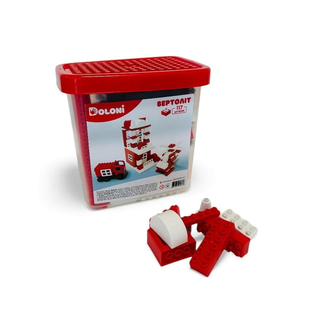 Конструктор детский Doloni Toys 013888/08 Вертолет 117 дет. Разноцветный (АА12346569)