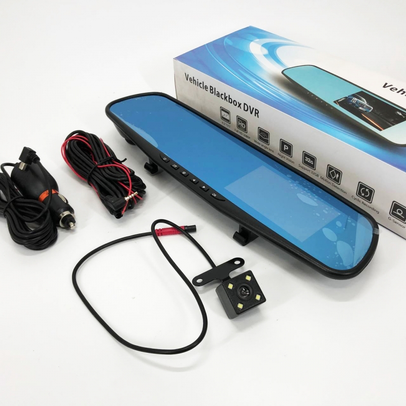 Видеорегистратор UKC L-9004 зеркало LCD 3,5" 1080P Full HD 2 камеры (tf7456) - фото 14 Видеорегистратор UKC L-9004 зеркало LCD 3,5" 1080P Full HD 2 камеры (tf7456) - фото 14