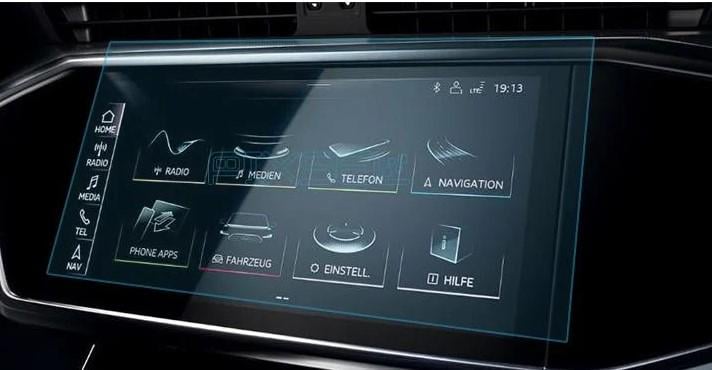 Защитное стекло Pixsel гибридное матовое на монитор Audi A7/RS7/S7 11,1" 2019