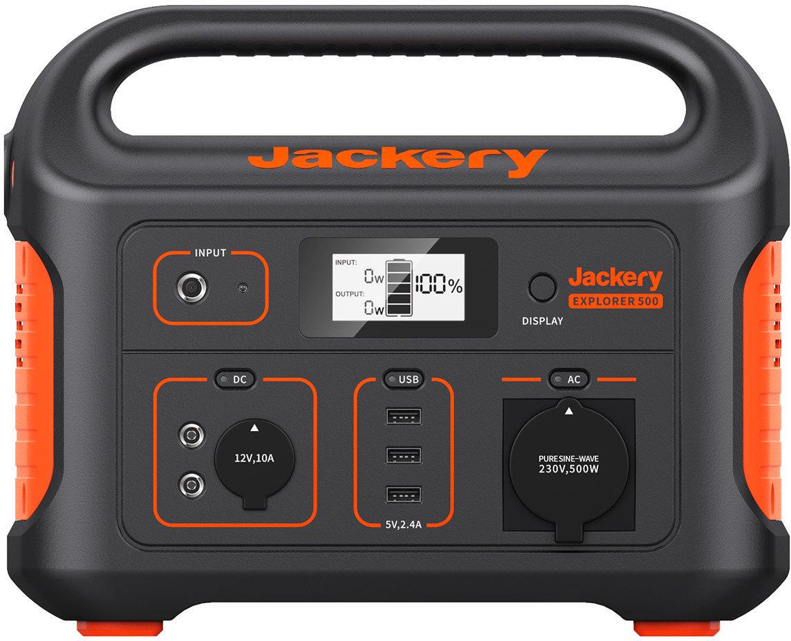 Зарядная станция Jackery Explorer 500Wh 143889mAh 500W Black/Orange   - фото 1