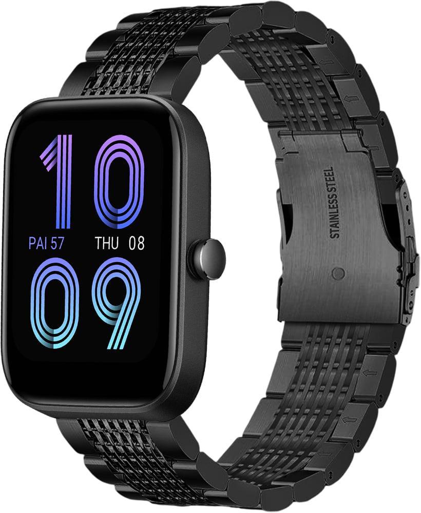 Ремешок металлический Gripix для Amazfit Bip 3/Pro Black (41736-2B)