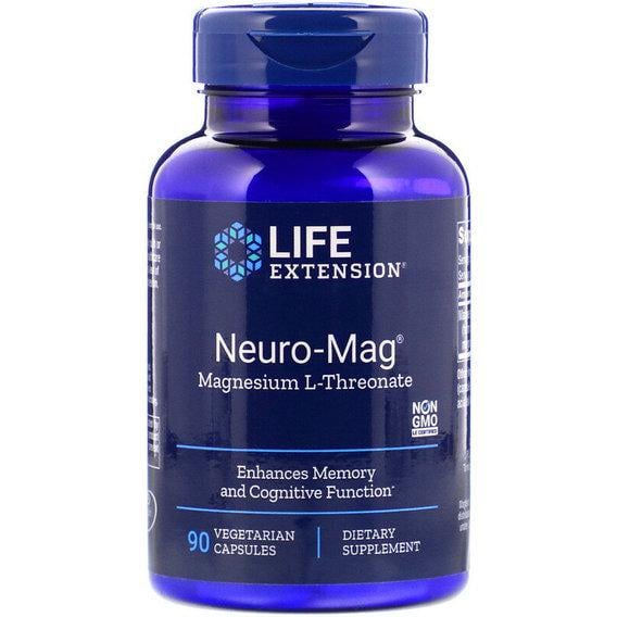 Микроэлемент Магний Life Extension Neuro-Mag Magnesium L-Threonate 90 Veg Caps (LEX16039)