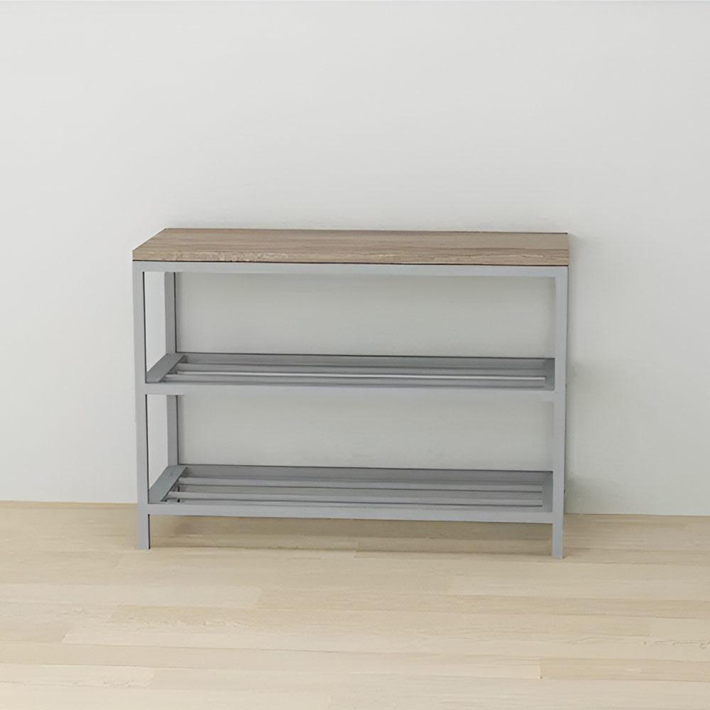 Банкетка универсальная Ferrum-decor Слайм ДСП 16 мм 45x63x26 см Серый/Дуб Сонома Трюфель (FRD-104083)