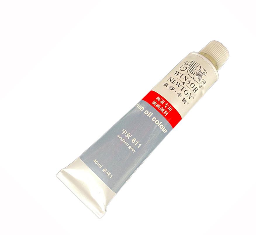 Олійна фарба художня Winsor & Newton туба 45 мл № 611 Середньо-сірий (WNOP-611) - фото 6