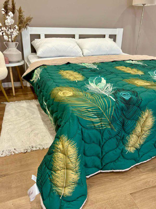 Одеяло летнее двухстороннее с рисунком полутораспальное 150x210 см Зеленый (27481190) - фото 1 Одеяло летнее двухстороннее с рисунком полутораспальное 150x210 см Зеленый (27481190) - фото 1