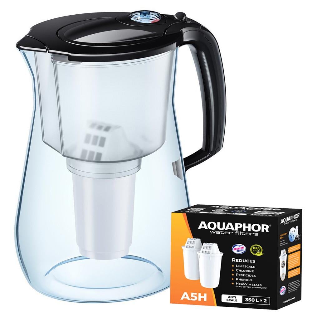 Фильтр-кувшин Аквафор Прованс два модуля А5H жесткость Черный (1847292070)