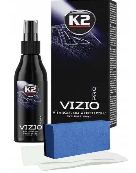 Професійний засіб для скла Антидощ з аплікатором та мікрофіброю K2 VIZIO PRO INVISIBLE WIPER 150 мл (К20539)