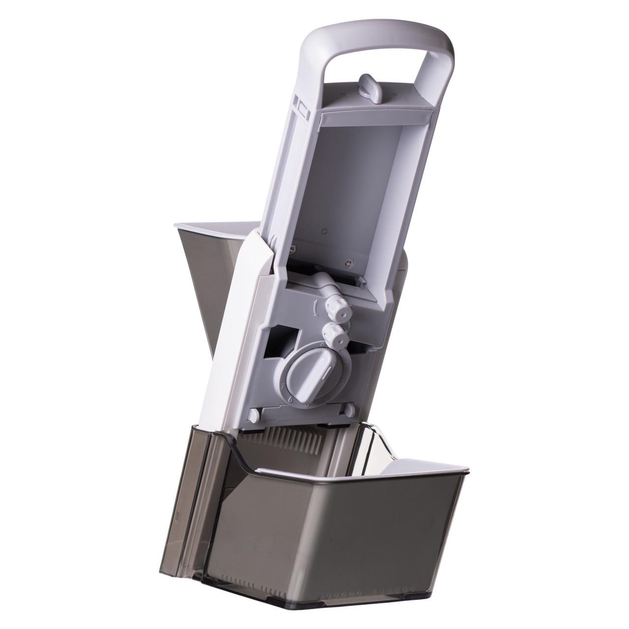 Овочерізка-слайсер ручна з контейнером 19х12,5х34 см (HP-8-67) - фото 4 Овочерізка-слайсер ручна з контейнером 19х12,5х34 см (HP-8-67) - фото 4