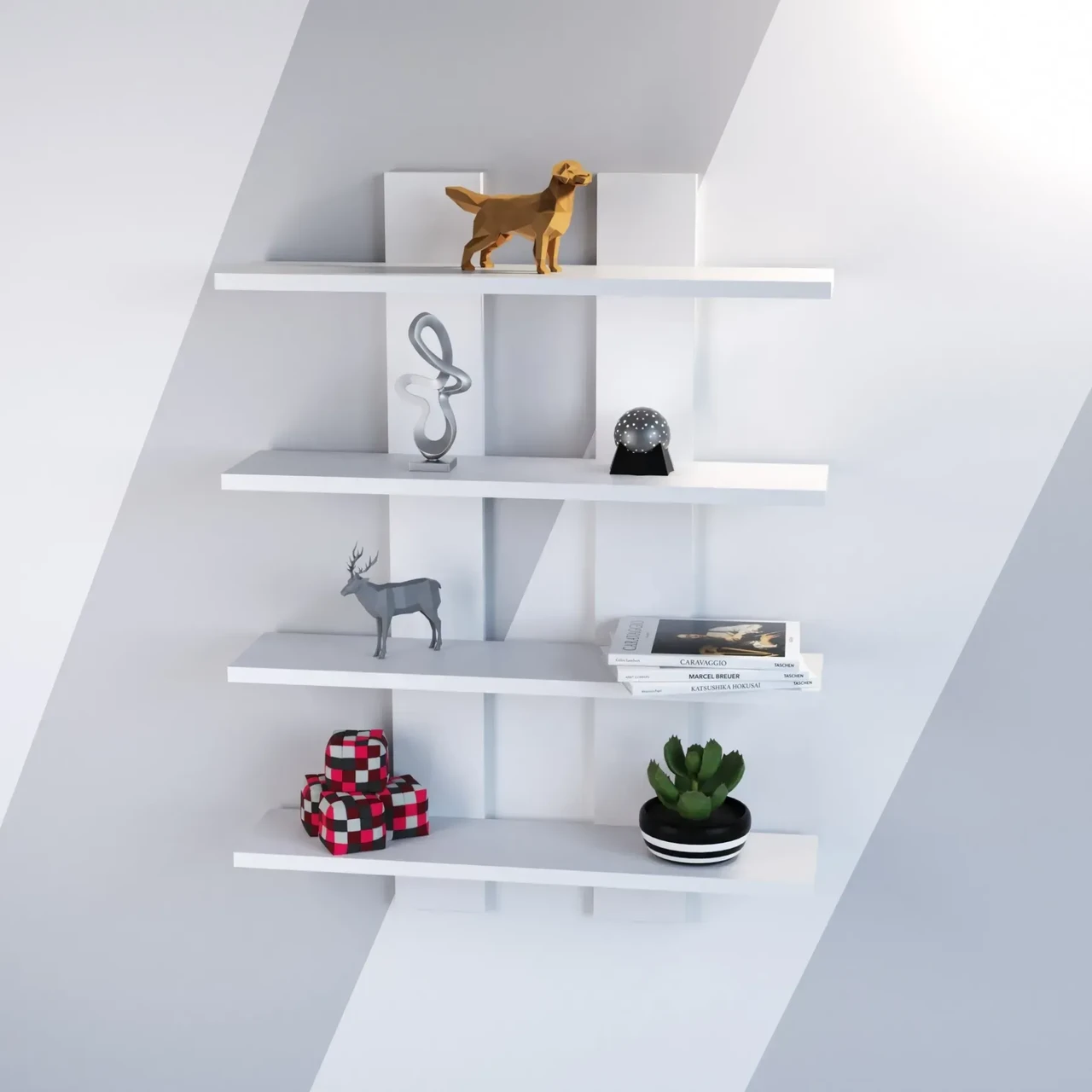 Полиця навісна Kontinent П-4 60х12х80 см Білий (52719499) - фото 1 Полиця навісна Kontinent П-4 60х12х80 см Білий (52719499) - фото 1