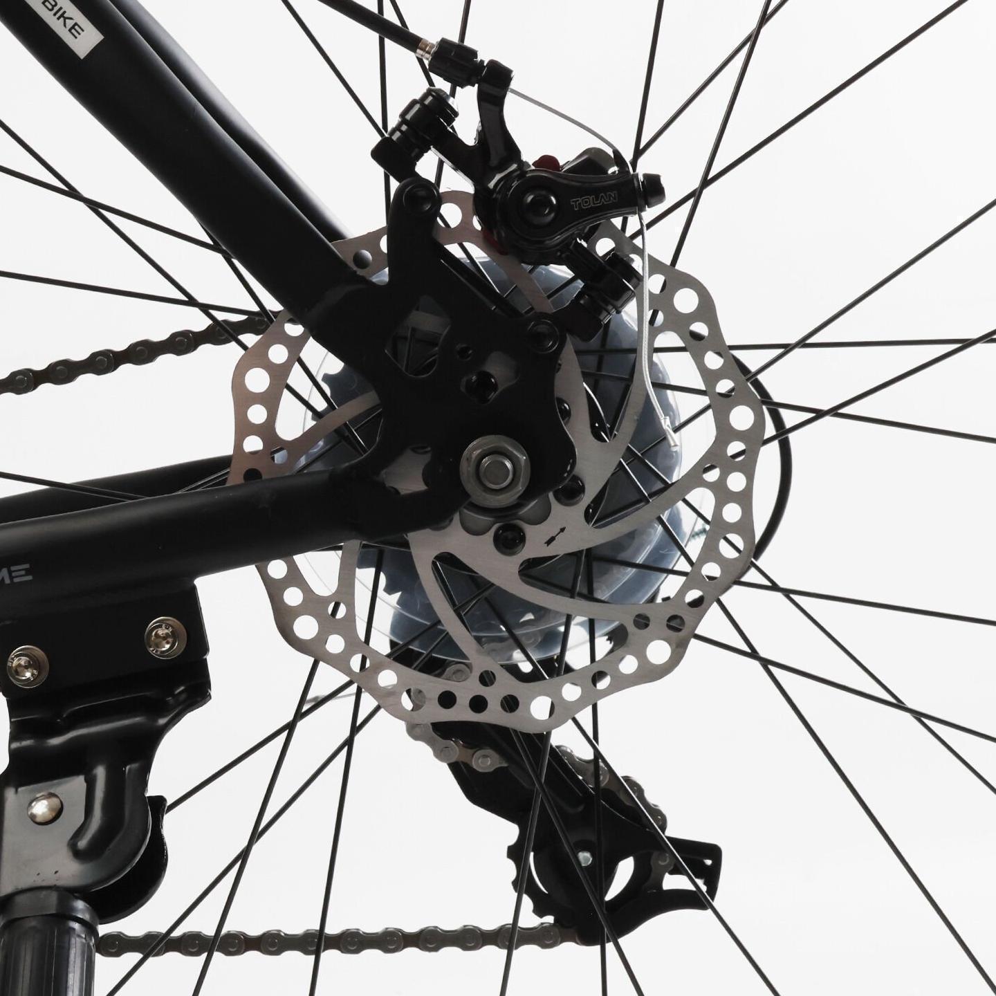 Велосипед горный Corso Nitro 29" оборудование Saiguan рама 21" Черно-белый - фото 7