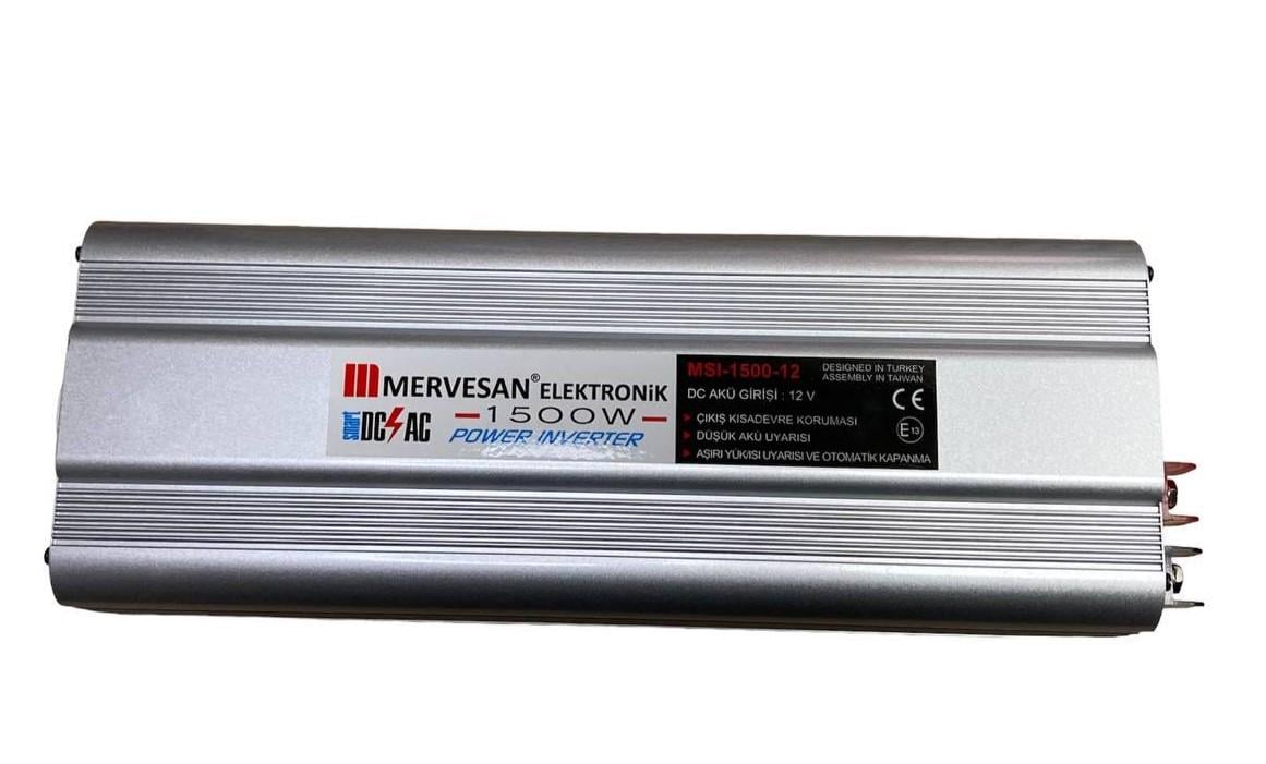 Преобразователь автомобильного тока Mervesan 1500 W 12-220 V (5373473) - фото 1