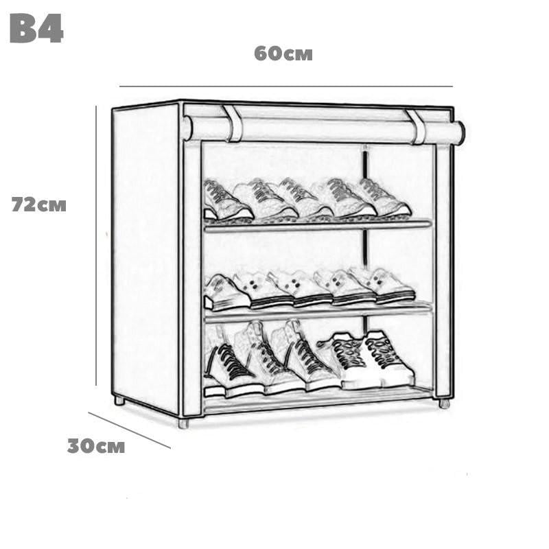 Шкаф складной тканевый Easy Comfort B4 для обуви 30х72х60 см - фото 2