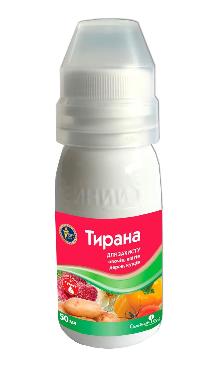 Протруйник інсекто-фунгіцидний Сімейний сад Тирана 50 мл - фото 1