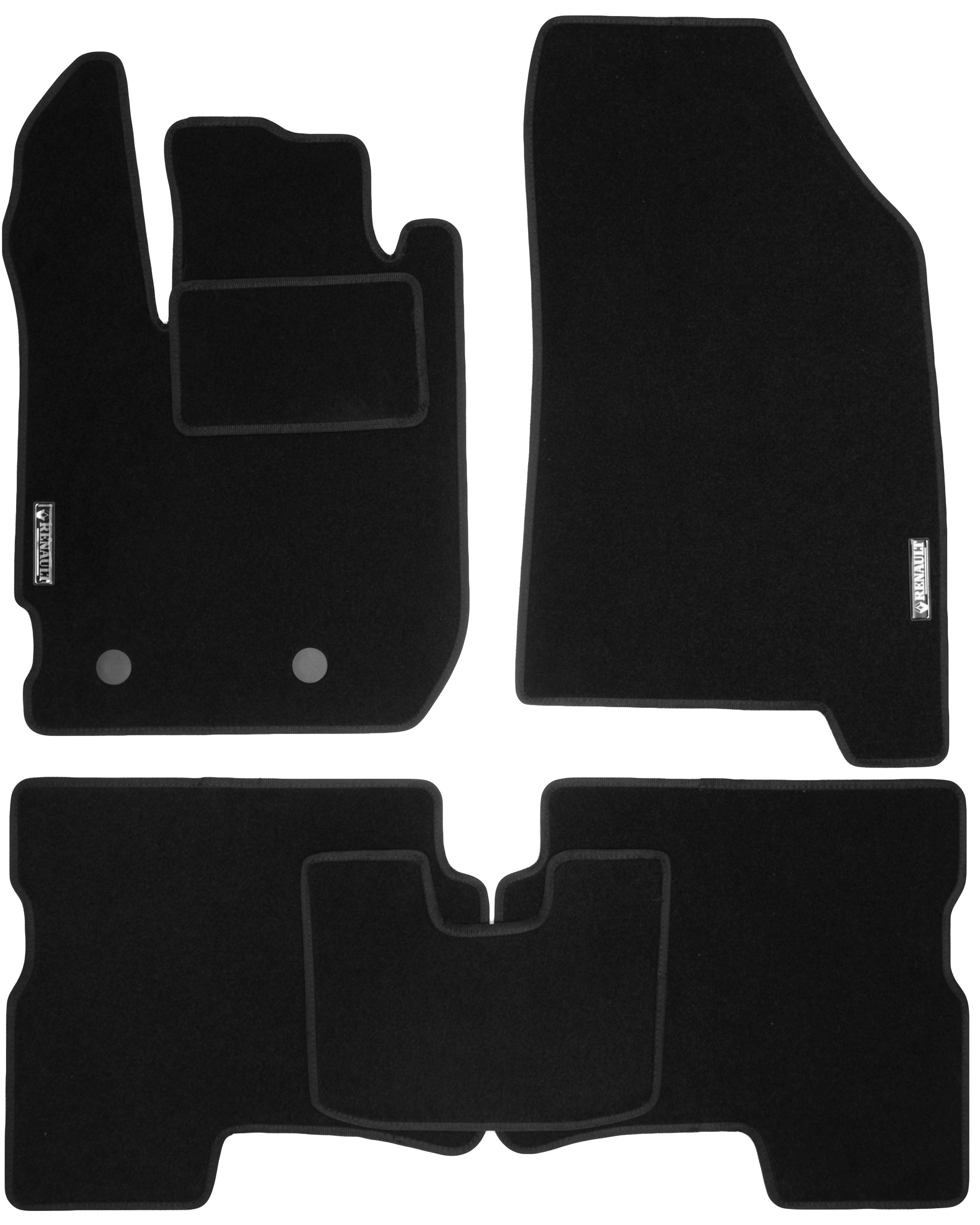 Коврики в салон Стандарт для Renault Duster 2 '17- текстильные Черный