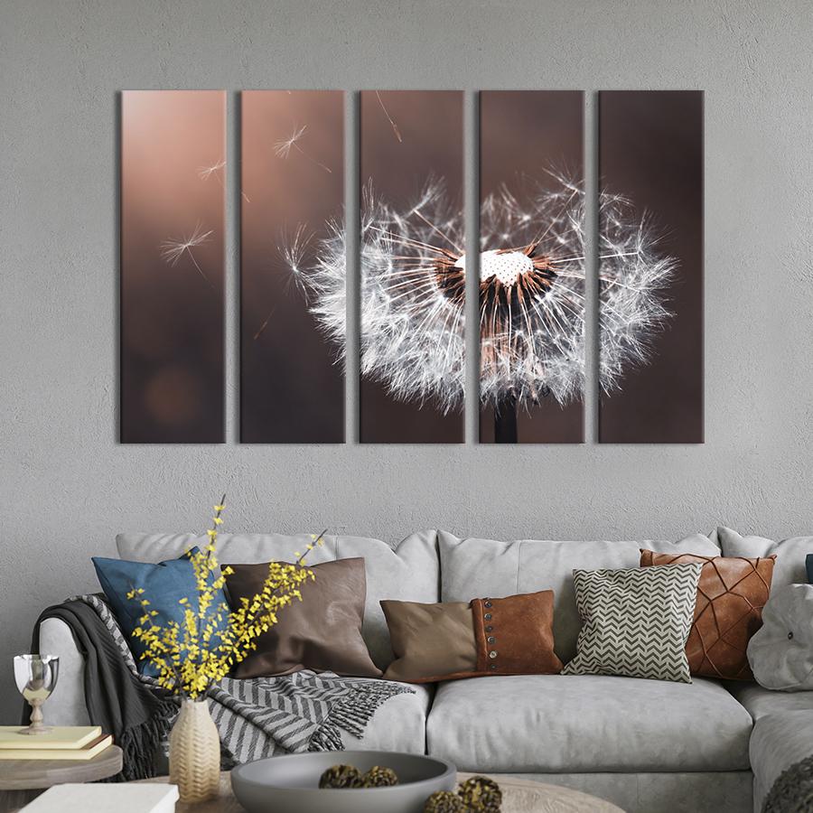 Картина на холсте Пушистый нежный одуванчик 155x95 см (829-51)