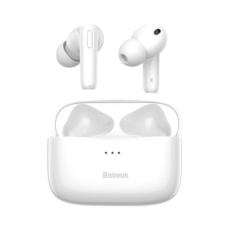 Навушники Bluetooth Baseus SIMU ANC True Wireless Earphones S2 NGS2-0G White (0fa54b22) - фото 1