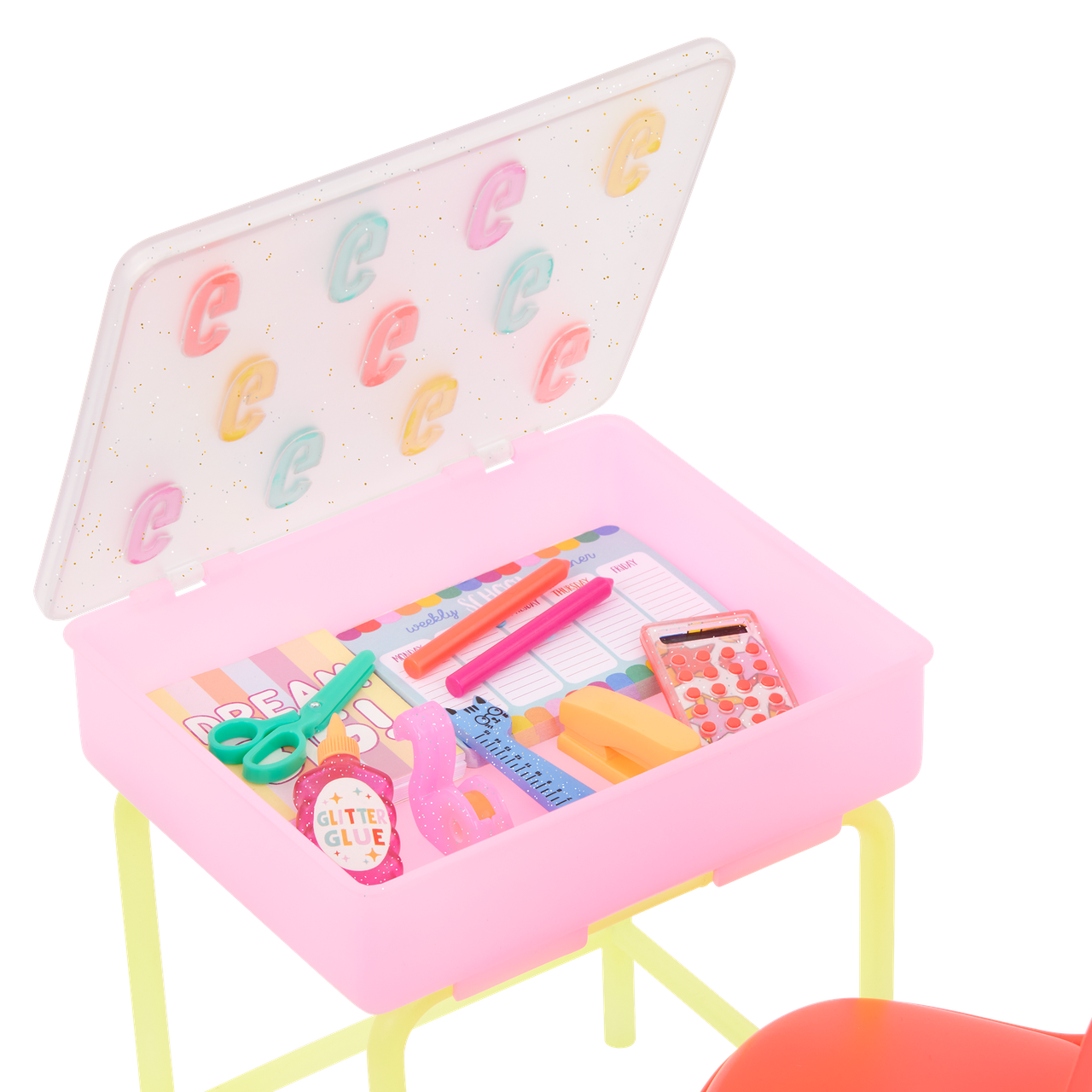 Набор с куклой Glitter Girls Alessa School Desk Playset Posable Desk Chair School 14" (2453896231) - фото 9