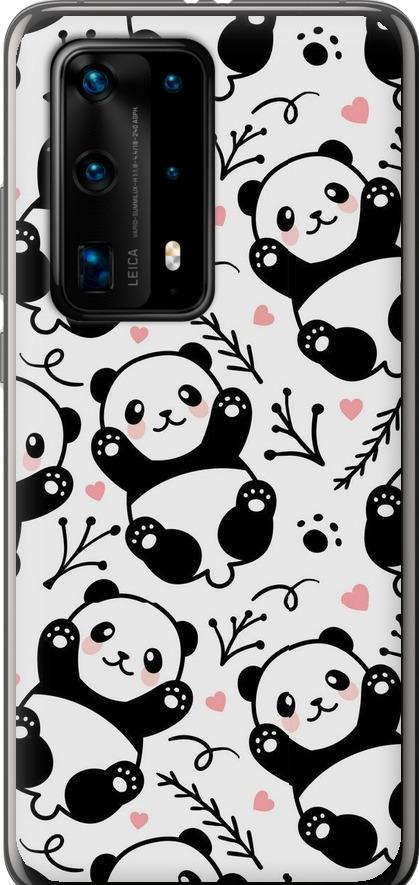 Чехол на Huawei P40 Pro Plus Панды (4318u-1917-42517)